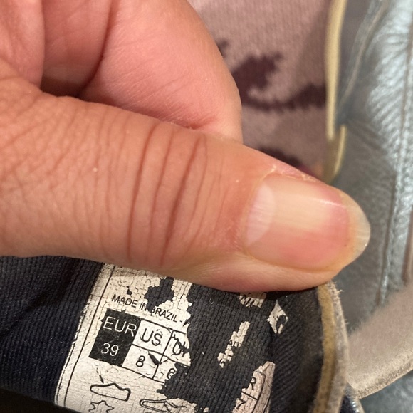 Veja 2 pairs, Black Leather & Blue Metallic Sneakers Size 8 - Picture 9 of 9